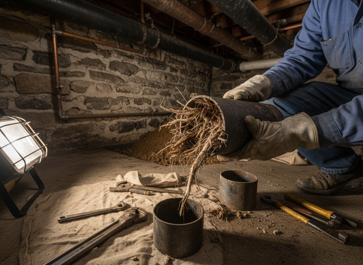 Tree Roots in the Sewer Line: How They Get In and What Actually Stops Them